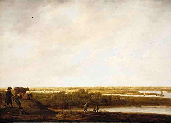 Aelbert Cuyp Panoramic Landscape with Shepherds
